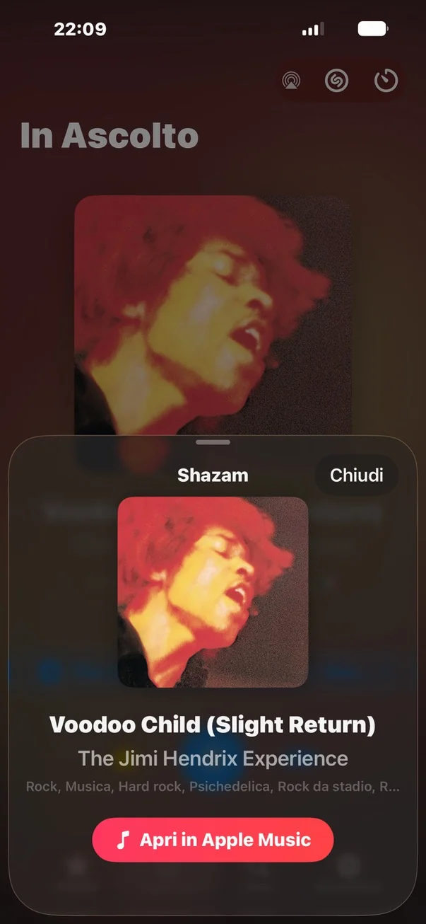 Riconoscimento brani con Shazam